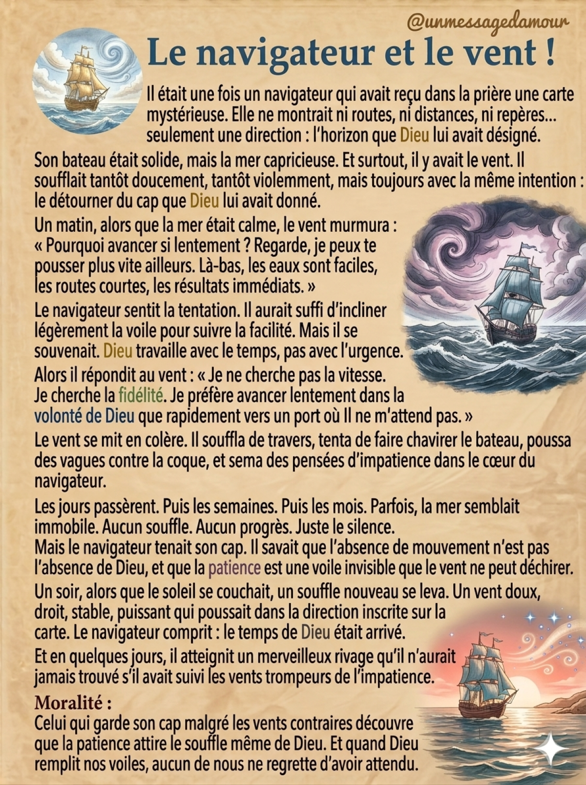 Le navigateur et le vent !