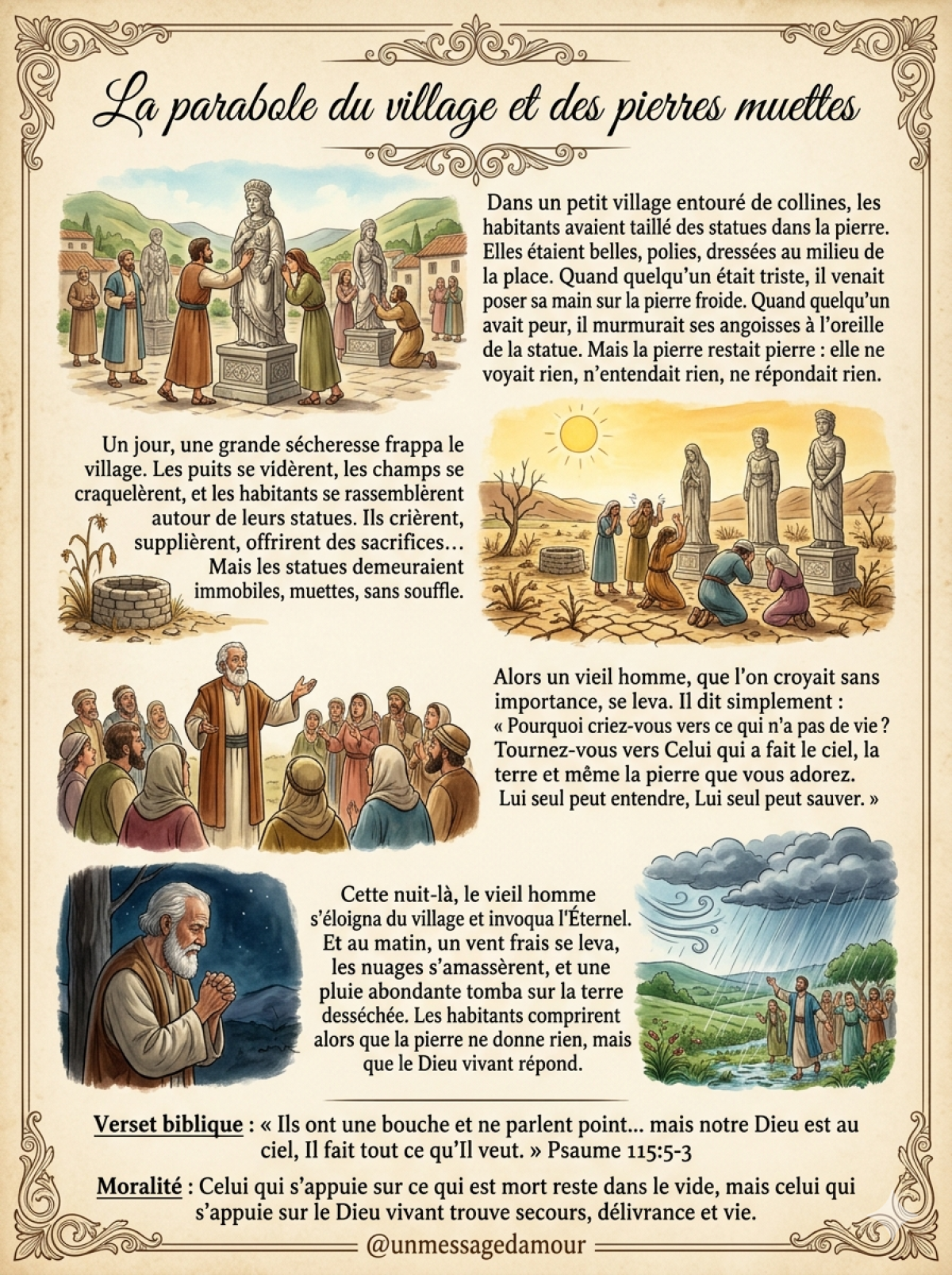 La parabole du village et des pierres muettes