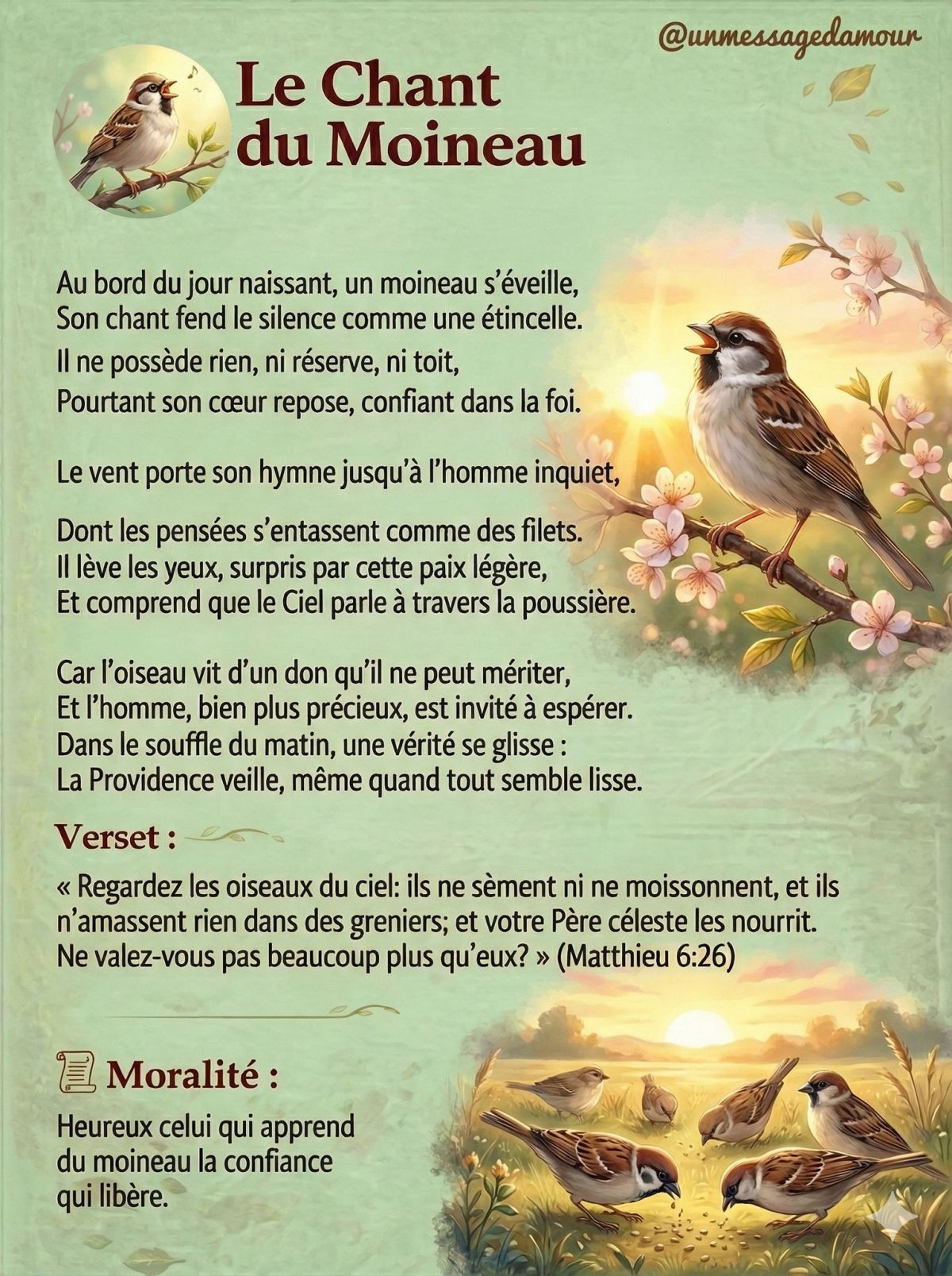 Le Chant du Moineau