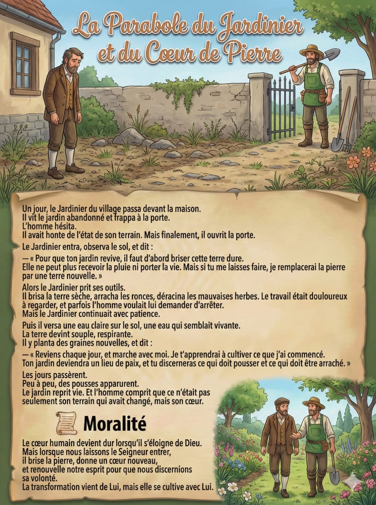 La Parabole du Jardinier et du Cœur de Pierre