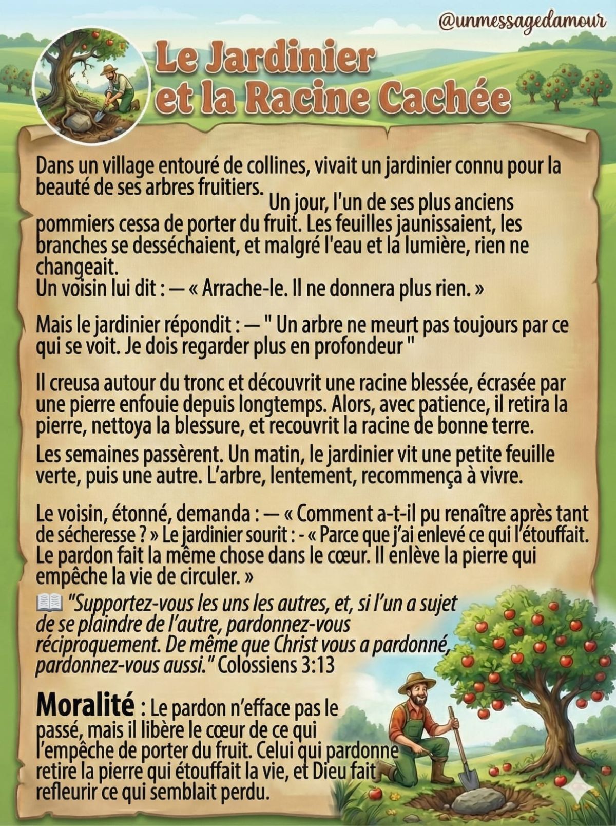 Le Jardinier et la Racine Cachée