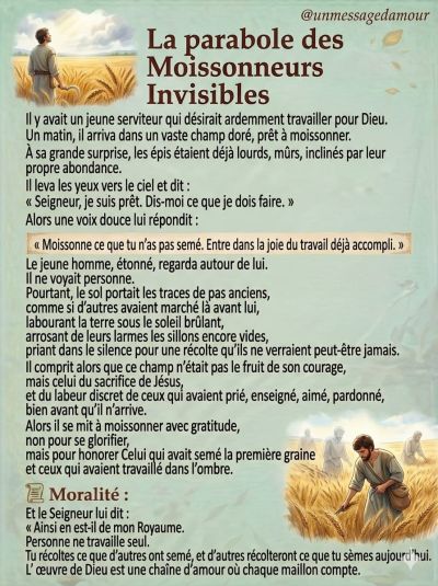 La parabole des Moissonneurs Invisibles